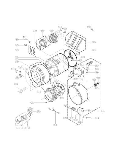 Drum and tub assembly parts