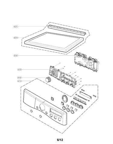 Control panel and plate assembly parts