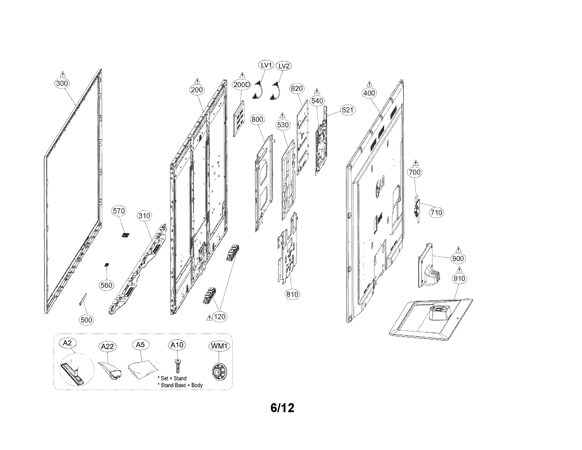Exploded view parts