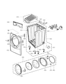 Cabinet and motor assembly parts