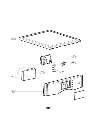 Control panel and plate assembly parts