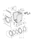 Cabinet and door assembly parts