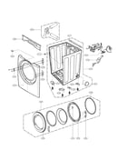 Cabinet and door assembly parts