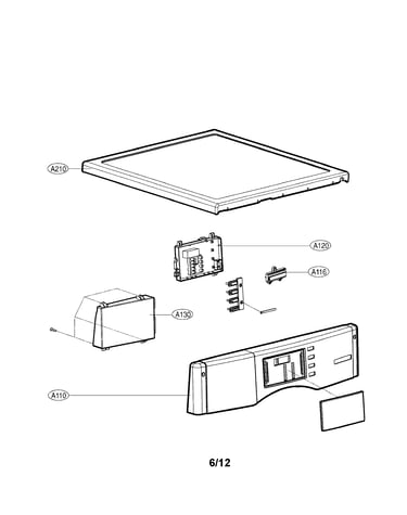 Control panel and plate assembly parts