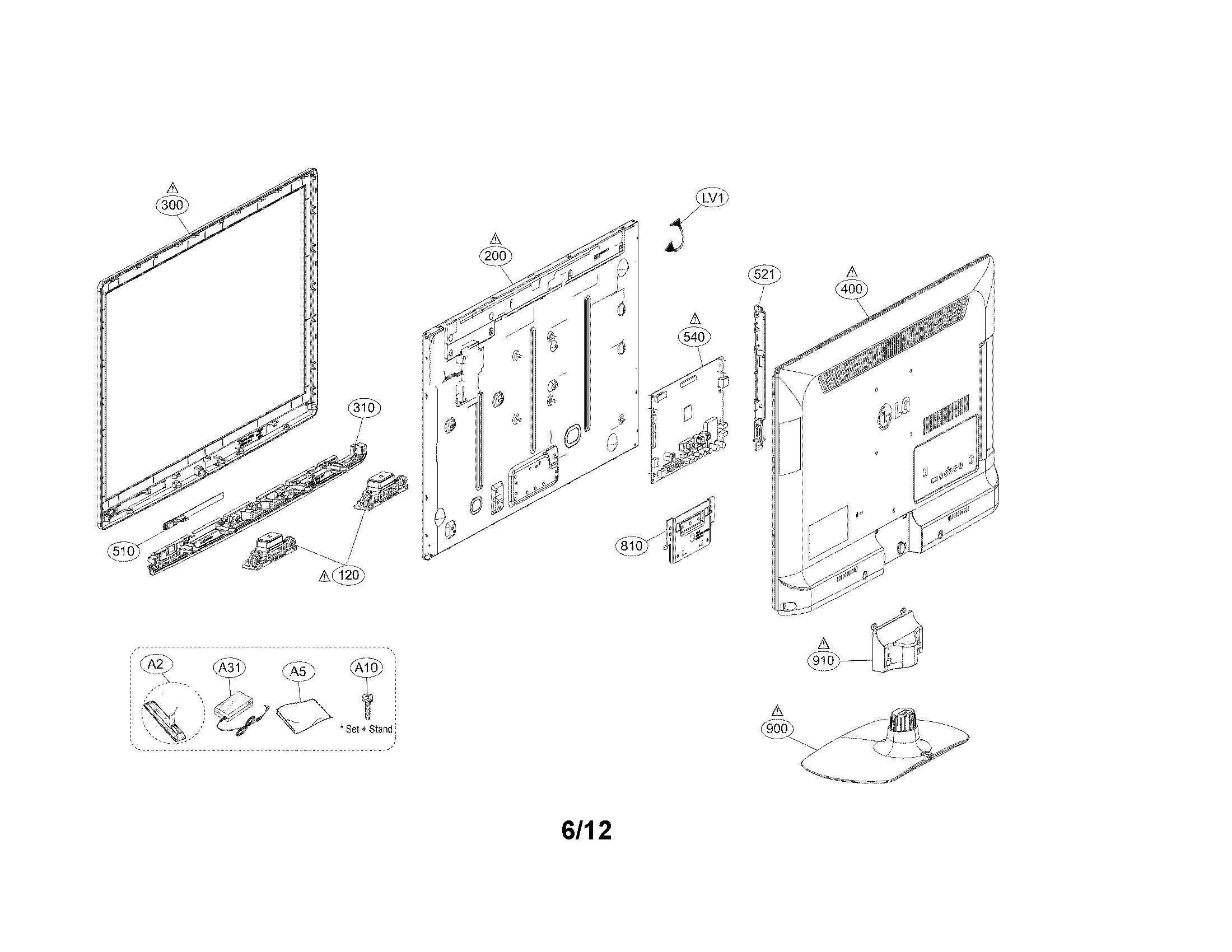 Exploded view parts