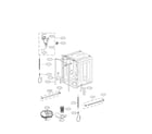 LG LDF7551BB tub assembly parts diagram