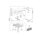 LG LDF7551WW rack assembly parts diagram