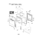 LG LRE3023ST/00 door parts diagram