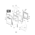 LG LRE3025ST door parts diagram