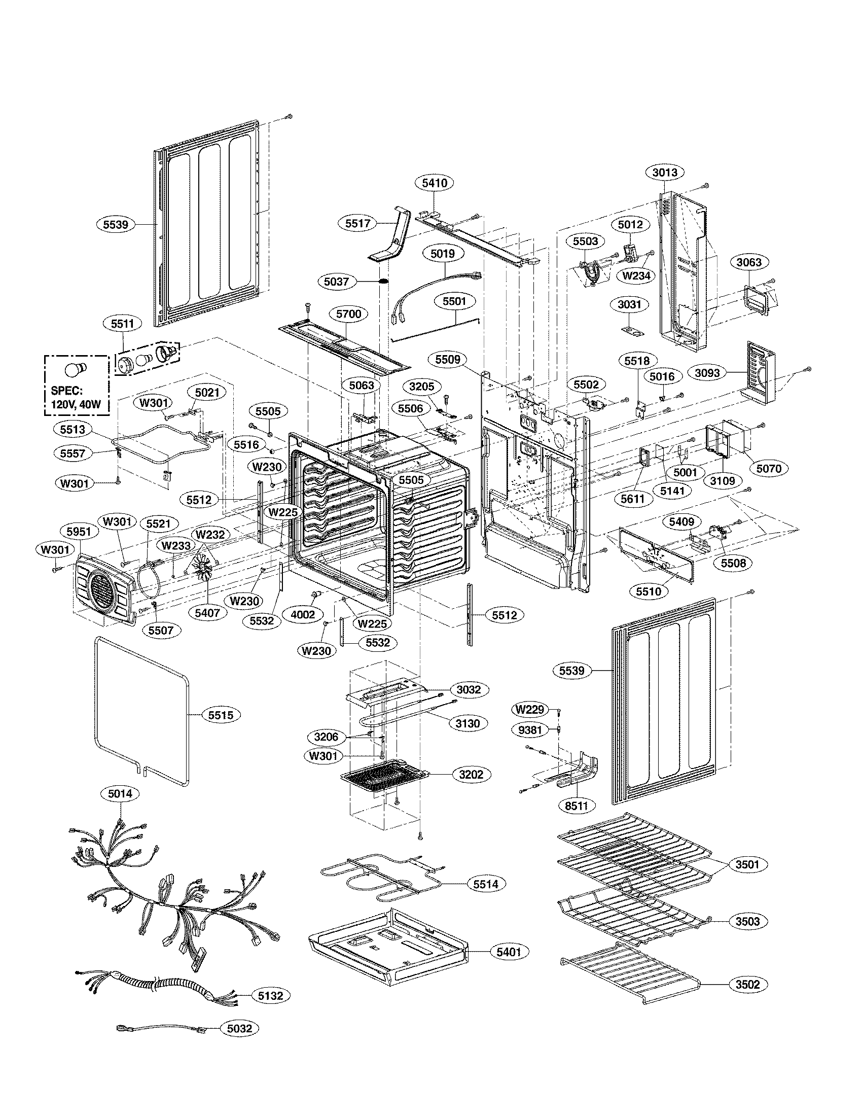 Cavity parts