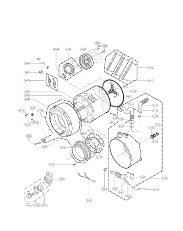 Drum and tub assembly parts