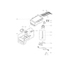 Kenmore 79641172210 dispenser assembly parts diagram