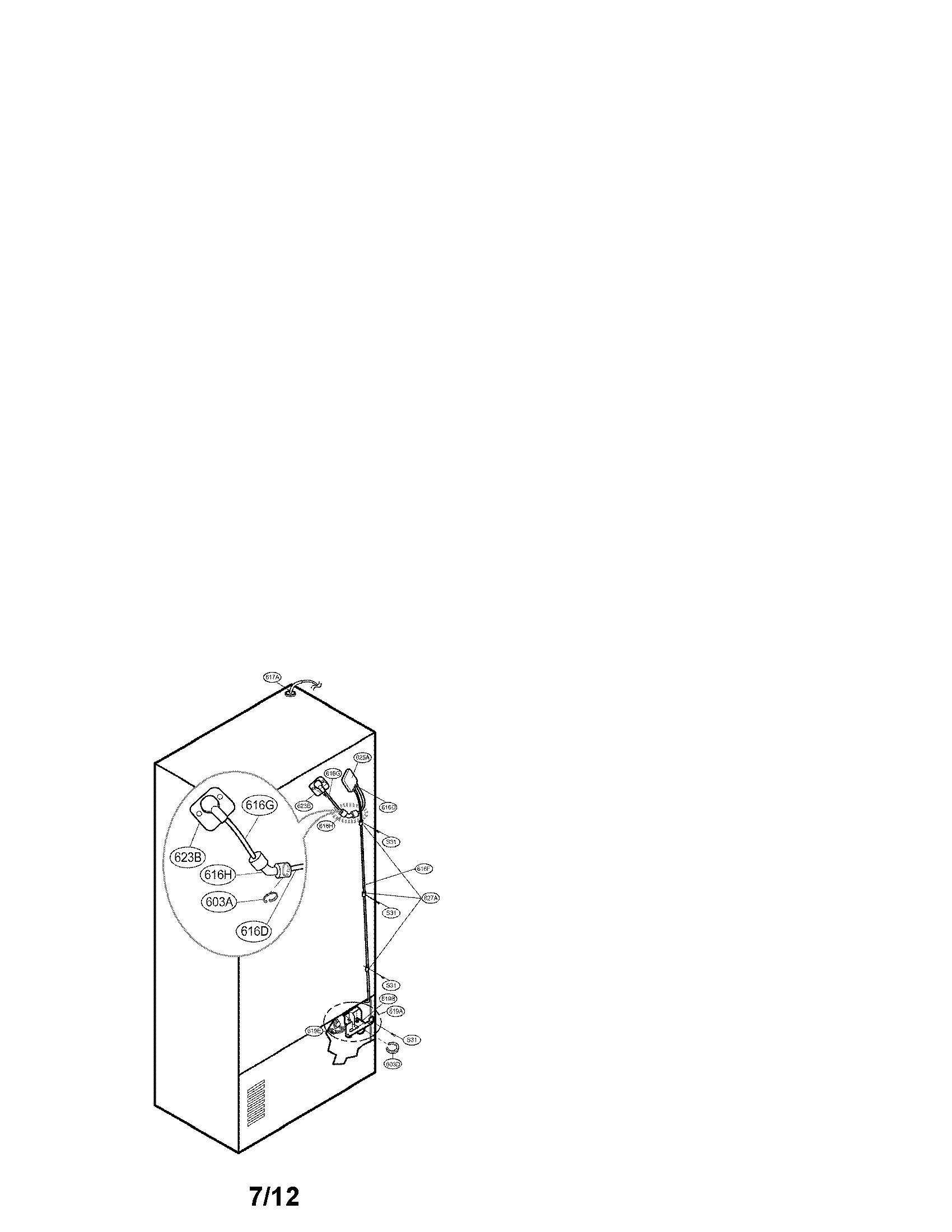 Valve and water tube parts