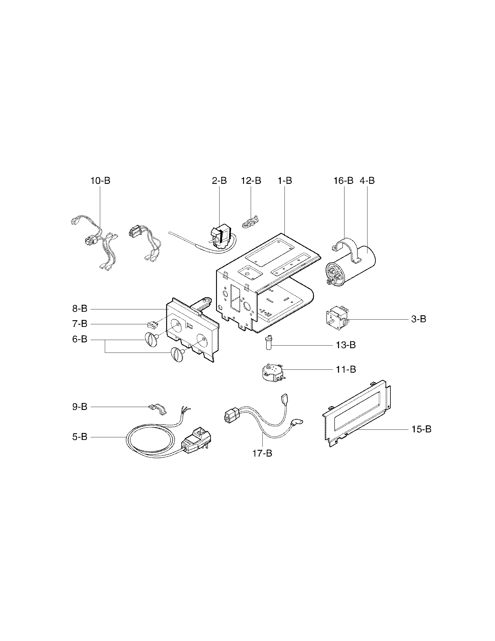 Control box assembly parts