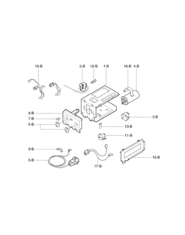 Control box assembly parts