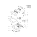 Kenmore Elite 79631523211 top cover assembly parts diagram