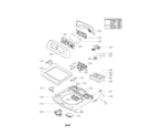 Kenmore Elite 79631512210 top cover assembly parts diagram