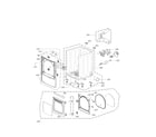Kenmore Elite 79671512210 cabinet and door assembly parts diagram