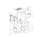 Kenmore Elite 79671522210 cabinet and door assembly parts diagram