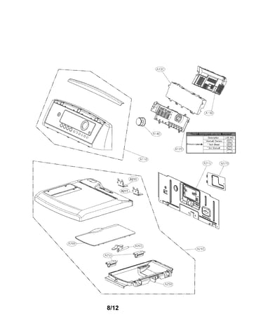 Control panel and plate assembly parts