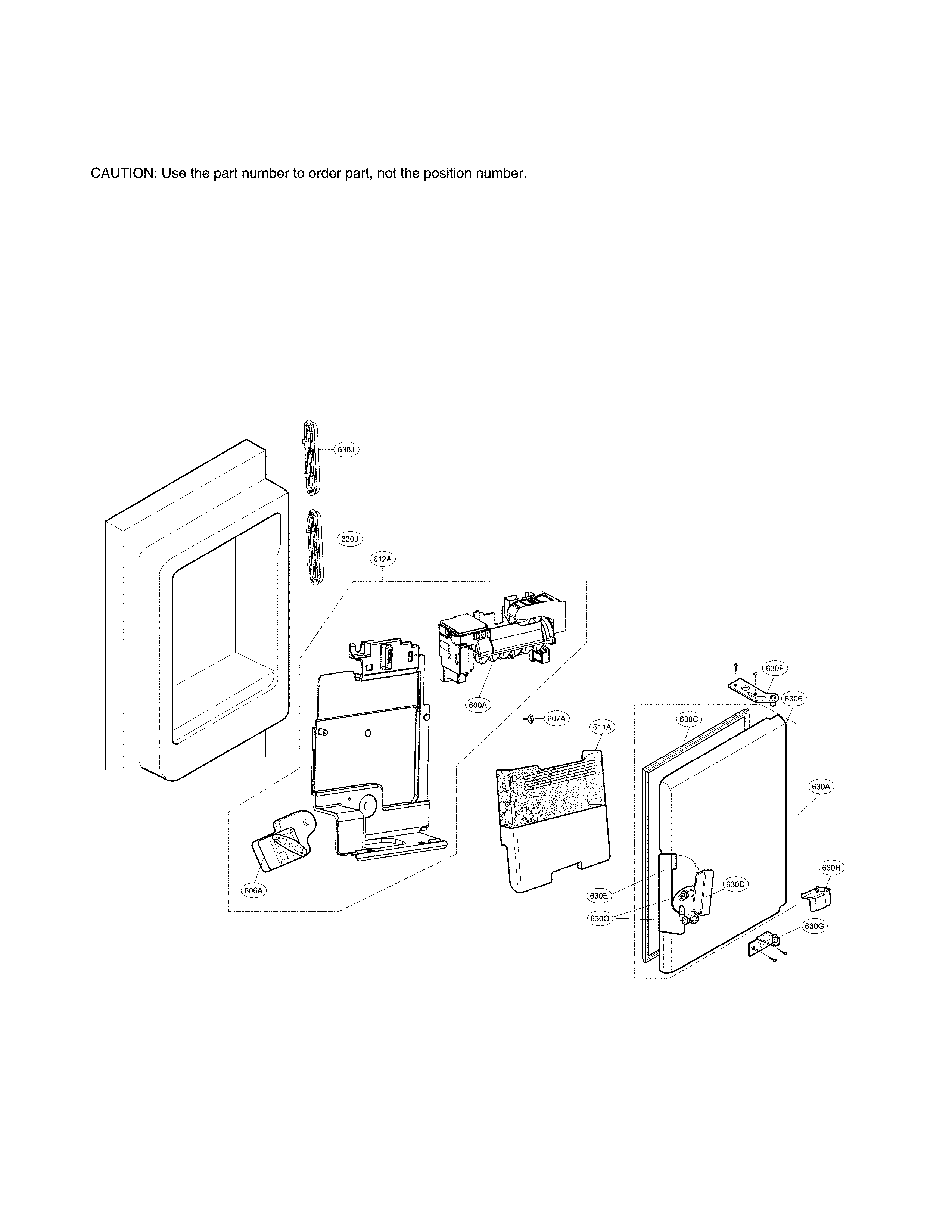 Ice maker and ice bin parts