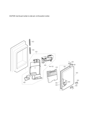 Ice maker and ice bin parts