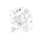 LG WM2487HWM drum and tub assembly parts diagram