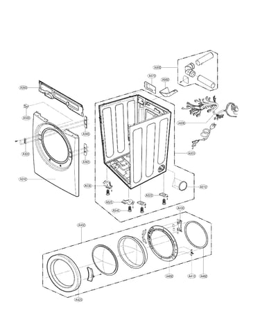 Cabinet and door assembly parts