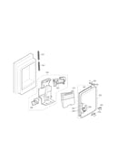 Ice maker and ice bin part