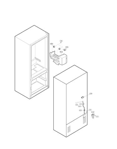 Water and icemaker parts