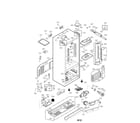 LG LFX25961SW/02 case parts diagram