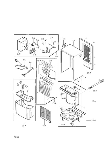 Outer case and control parts