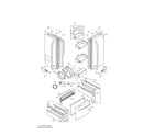LG LFX25971ST/01 door parts diagram