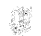 LG LFX25971SB/02 case parts diagram