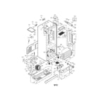 LG LFX25971ST/02 case parts diagram
