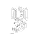 LG LFX25975ST/01 door parts diagram