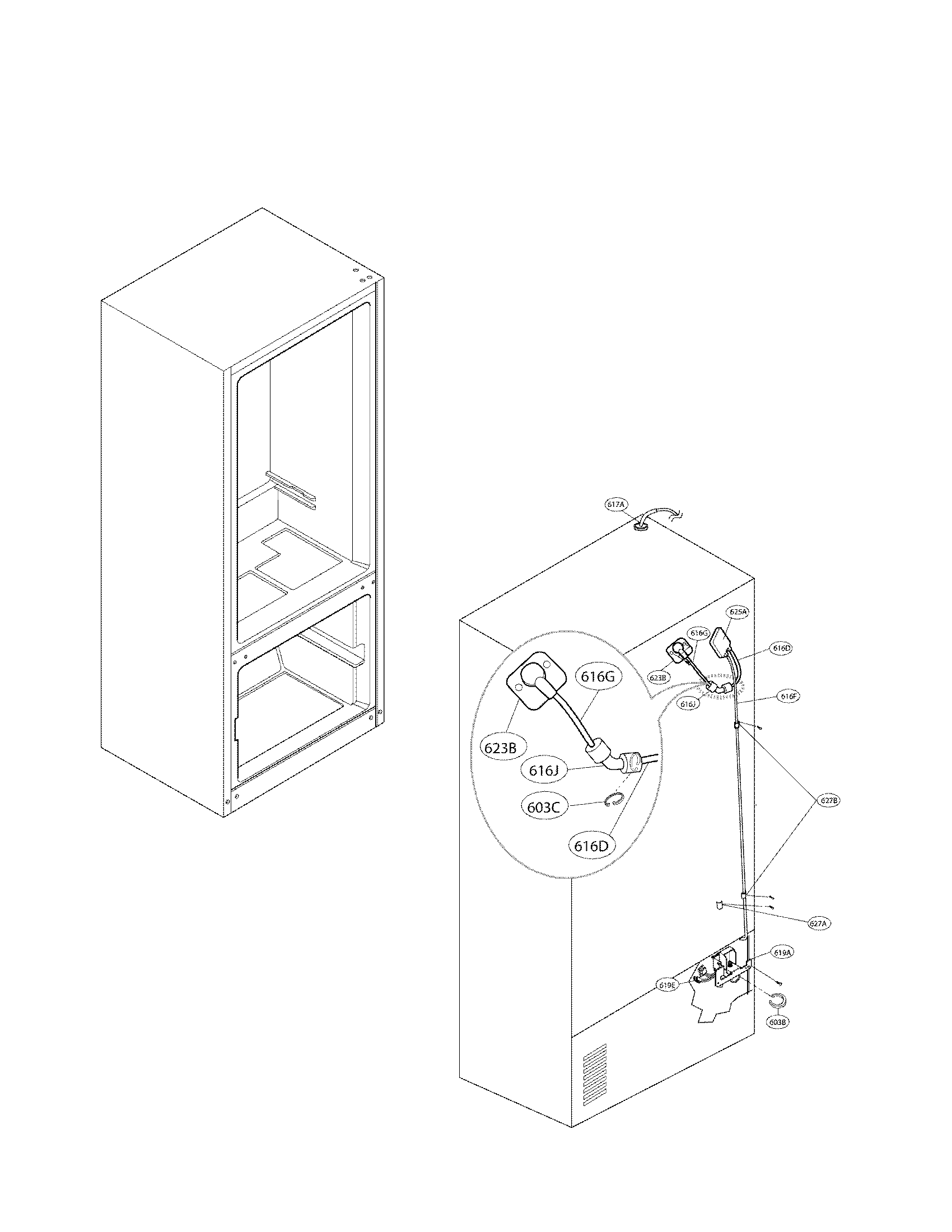 Ice and maker parts