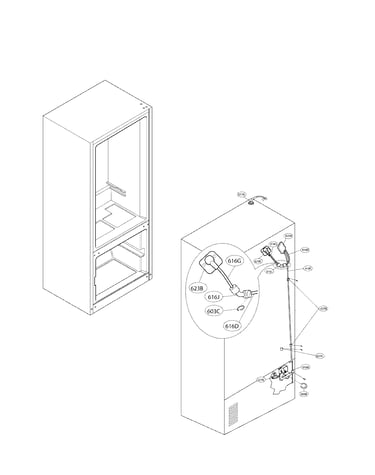 Ice and maker parts