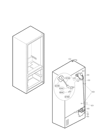 Ice and maker parts