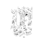 LG LFX25975SW/02 case parts diagram