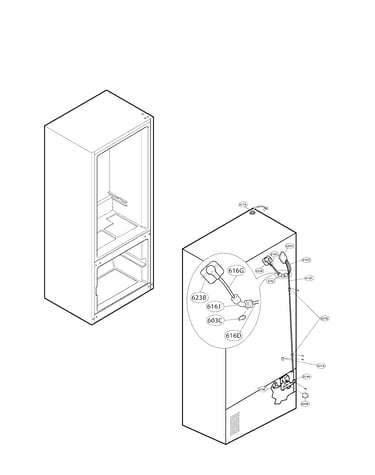 Ice and maker parts
