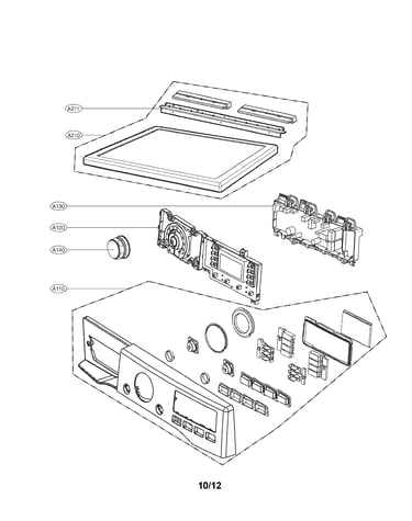 Control panel and plate assembly parts