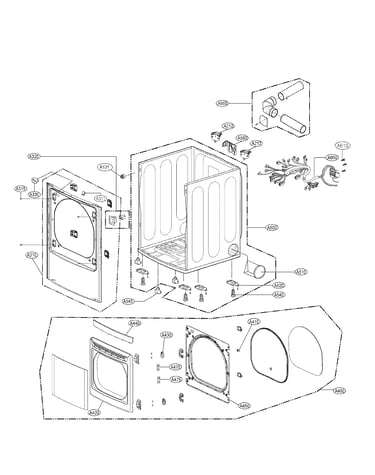 Cabinet and door assembly parts