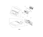 LG DLG4871W control panel and plate assembly parts diagram