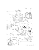 Drum and motor assembly parts