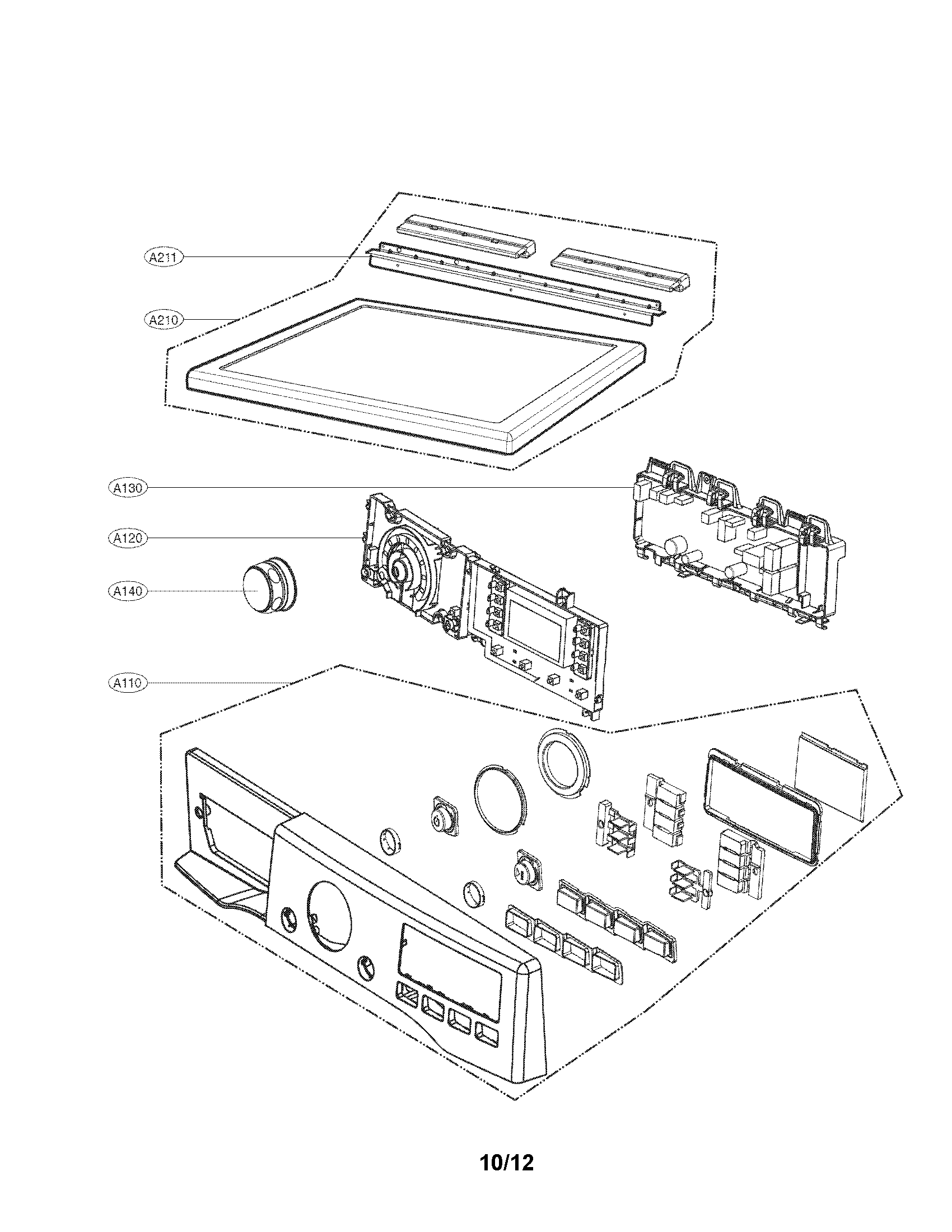 CONTROL PANEL AND PLATE ASSEMBLY PARTS