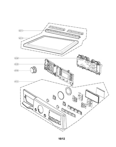 Control panel and plate assembly parts