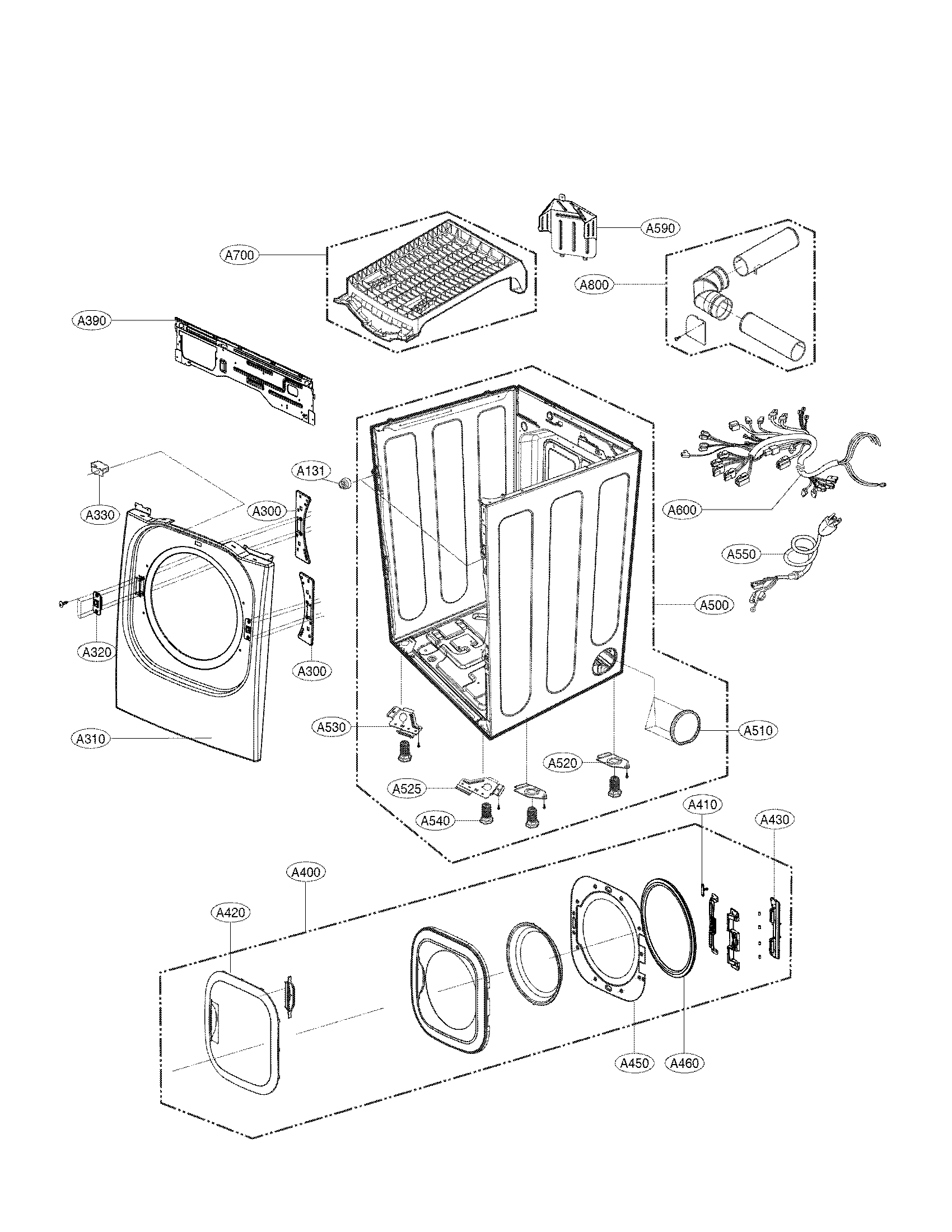 CABINET AND DOOR ASSEMBLY PARTS