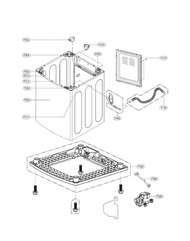 Outer case assembly parts