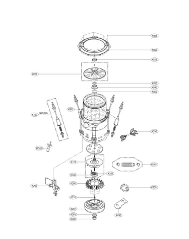 Tub assembly parts